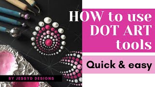 How to use dotting tools  Dot Mandala [upl. by Berliner]