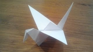 How To Make an Origami Flapping Bird [upl. by Auqenehs]