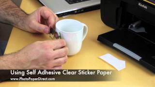 Using Self Adhesive Clear Sticker Paper [upl. by Ahsikym532]