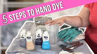 Lets Dye Cross Stitch Fabrics Together at Home [upl. by Magdalene928]