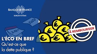 Qu’estce que la dette publique   Banque de France [upl. by Korrie936]