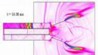 2D Pulse Detonation Engine simulation [upl. by Beauchamp]