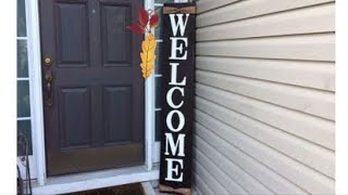 DIY Welcome SIGN  Quick and Easy [upl. by Adym634]