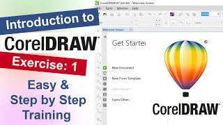 Introduction to Corel Draw Exercise No1  YN Tutor [upl. by Boonie]