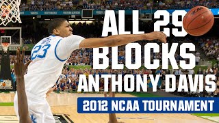 Anthony Davis All 29 blocks from the 2012 NCAA tournament [upl. by Repohtsirhc60]