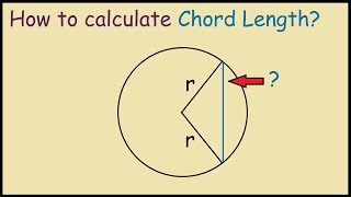 How to calculate Chord Length of a Circle [upl. by Leroy517]