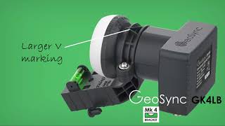 Replacement Sky Freesat Quad LNB thats easier to fit and align GeoSync GK4LB [upl. by Elnukeda782]