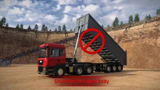 How to operate a tipper  avoid serious accidents [upl. by Leiad]