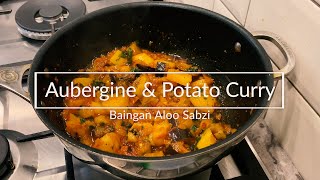 Aubergine And Potato Curry Recipe  Baingan Aloo Sabzi  Vegan Curry [upl. by Dnob]