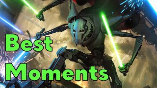 General Grievous Best Moments TCW and ROTS [upl. by Llessur]