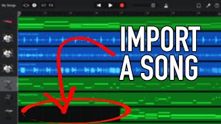 How To Import A Song Into GarageBand iOS [upl. by Airotnes]