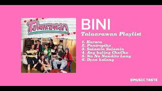 BINI Talaarawan Tracklist  full EP Playlist [upl. by Ahsinal]