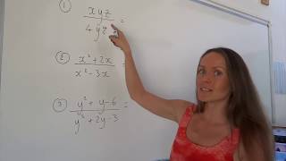 The Maths Prof Simplifying Algebraic Fractions [upl. by Oates]