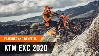 The full lineup of the new ENDURO range – Features amp Benefits  KTM EXC 2020 [upl. by Maddock925]