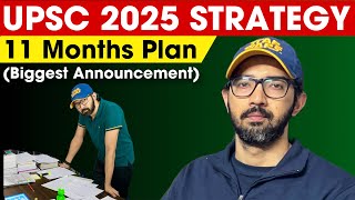 UPSC 2025 Strategy  11 Months IAS Exam Plan [upl. by Melodee]