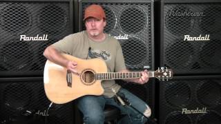 Washburn WD10CE AcousticElectric Guitar Video Demo [upl. by Wilsey]