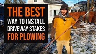 The Best Way To Install Driveway Stakes For Plowing [upl. by Adriell927]