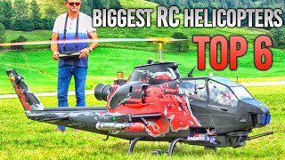 TOP 6 BIGGEST RC HELICOPTER SCALE MODELS [upl. by Siuqram]