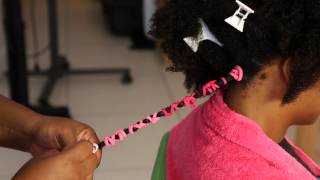 Stretching Natural Hair  Banding Method [upl. by Quickman]