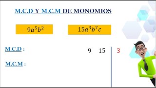 MCD amp MCM de monomios [upl. by Neilson670]