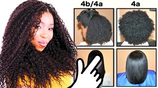 Natural Hair Types EXPLAINED In Detail w PICTURES 4C 4B amp 4A HAIR CHART [upl. by Bluh314]