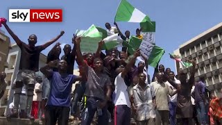 End SARS protests Nigeria says many lives lost in unrest [upl. by Vasilek450]