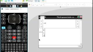 TINspire CX CAS Rechnen mit Vektoren [upl. by Aihsemot]