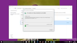 Windows 10 How to download and install language pack [upl. by Akamahs]