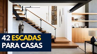 42 MODELOS DE ESCADAS INTERNAS PARA CASA [upl. by Curran]