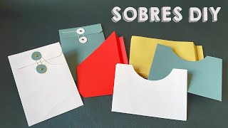 📚 Cómo Hacer BOLSILLOS o SOBRES para CUADERNOS 💛  Regalo 📦 3 PLANTILLAS [upl. by Suivart509]