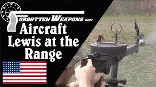 Savage M1918 Aircraft Lewis at the Range With Rare Tripod Mount [upl. by Nomad]