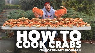 How to Cook Crabs Dungeness Crab Boil [upl. by Eerok]