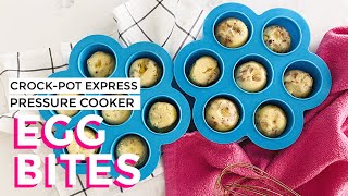 CrockPot Express MultiCooker Pressure Cooker Egg Bites [upl. by Eseekram]