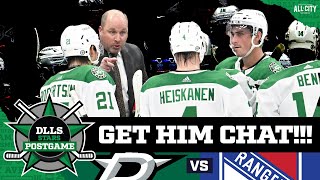 Shesterkin outduels Oettinger as Rangers defeat Dallas Stars  STARS POSTGAME [upl. by Keegan]