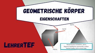 geometrische Körper  Eigenschaften [upl. by Laise163]