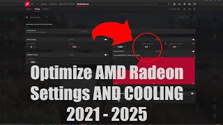 How to Optimize AMD Radeon Settings For GAMING amp COOLING 57 °C  67° Celsius 2021 GAMING [upl. by Idonah127]