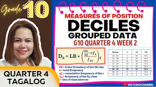 DECILES OF GROUPED DATA G10 [upl. by Roxanna]