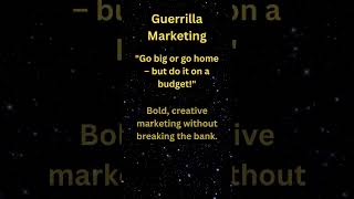 Guerrilla Marketing [upl. by Ecirtap]