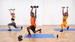 35Minute FullBody Workout With Weights With Raneir Pollard [upl. by Witty]