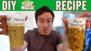 Upcycling a Pot Noodle  DIY Instant Noodle Pot Recipe [upl. by Atwahs]