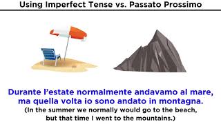 Italian Grammar Limperfetto vs Passato Prossimo [upl. by Sida]