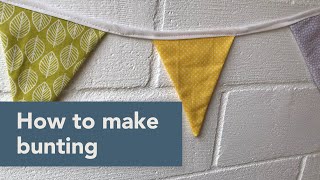 How to make bunting in 4 easy steps [upl. by Illa]