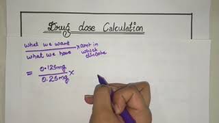 Adult Drug Dose Calculation  Made Easy  Part 1 [upl. by Topping]