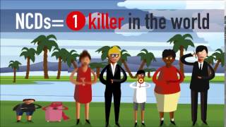 Noncommunicable diseases explained in one minute [upl. by Burck916]