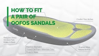 HOW TO FIT A PAIR OF OOFOS SANDALS [upl. by Pember]