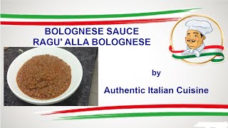 Bolognese Sauce  Ragu alla Bolognese  the original recipe [upl. by Raphaela]