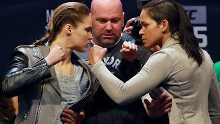 UFC 207 Ronda Rousey vs Amanda Nunes Staredown [upl. by Chaunce]