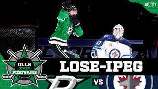 Dallas Stars defeat Winnipeg Jets Oettinger outduels Hellebuyck  STARS POSTGAME [upl. by Sinnel]