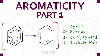 Aromaticity Part 1  Cyclic Planar Conjugated and Huckels Rule [upl. by Yahsram]