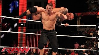 John Cena vs Randy Orton Raw Sept 22 2014 [upl. by Elspeth]